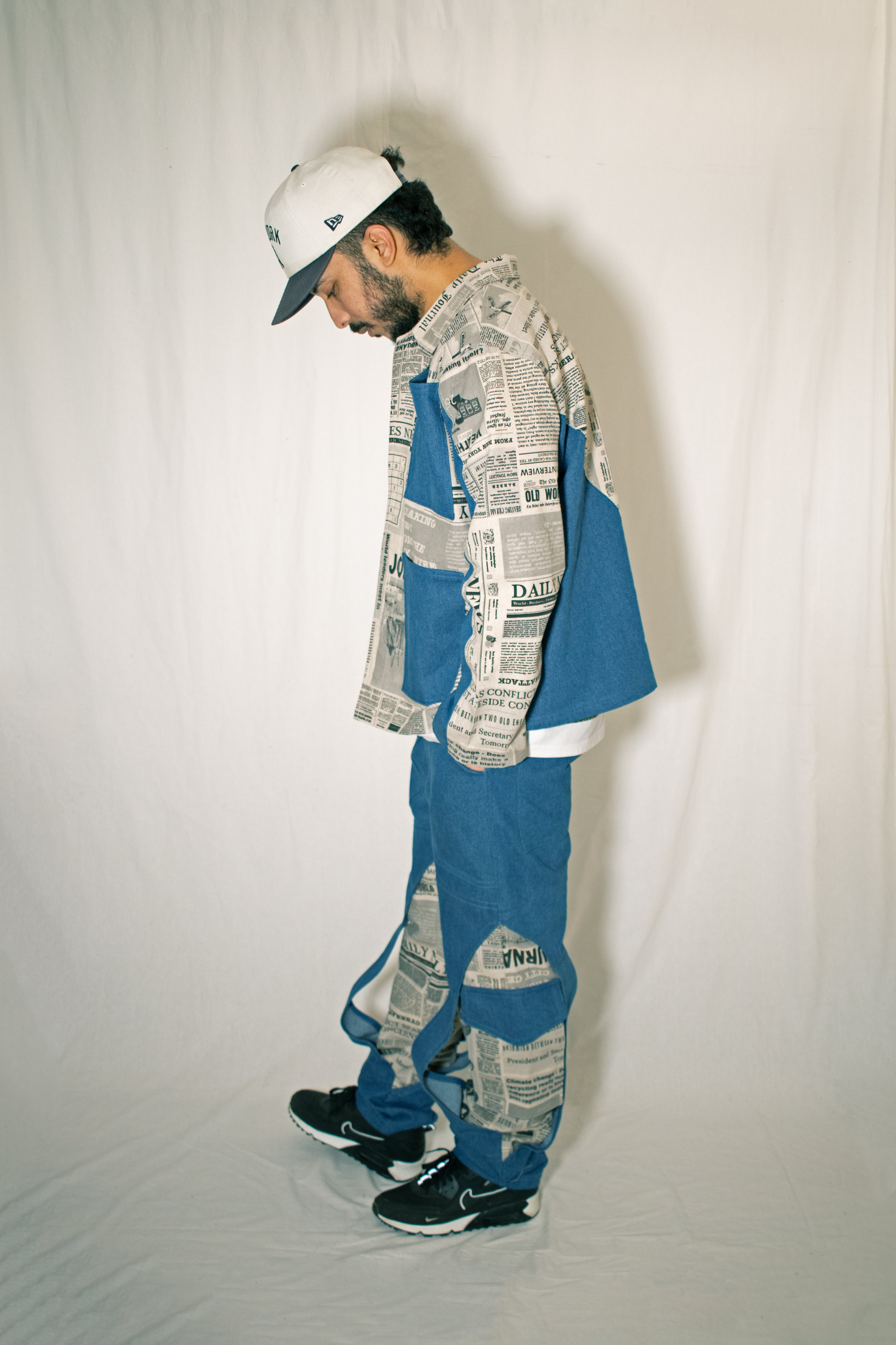 Newsfabric/denim jacket