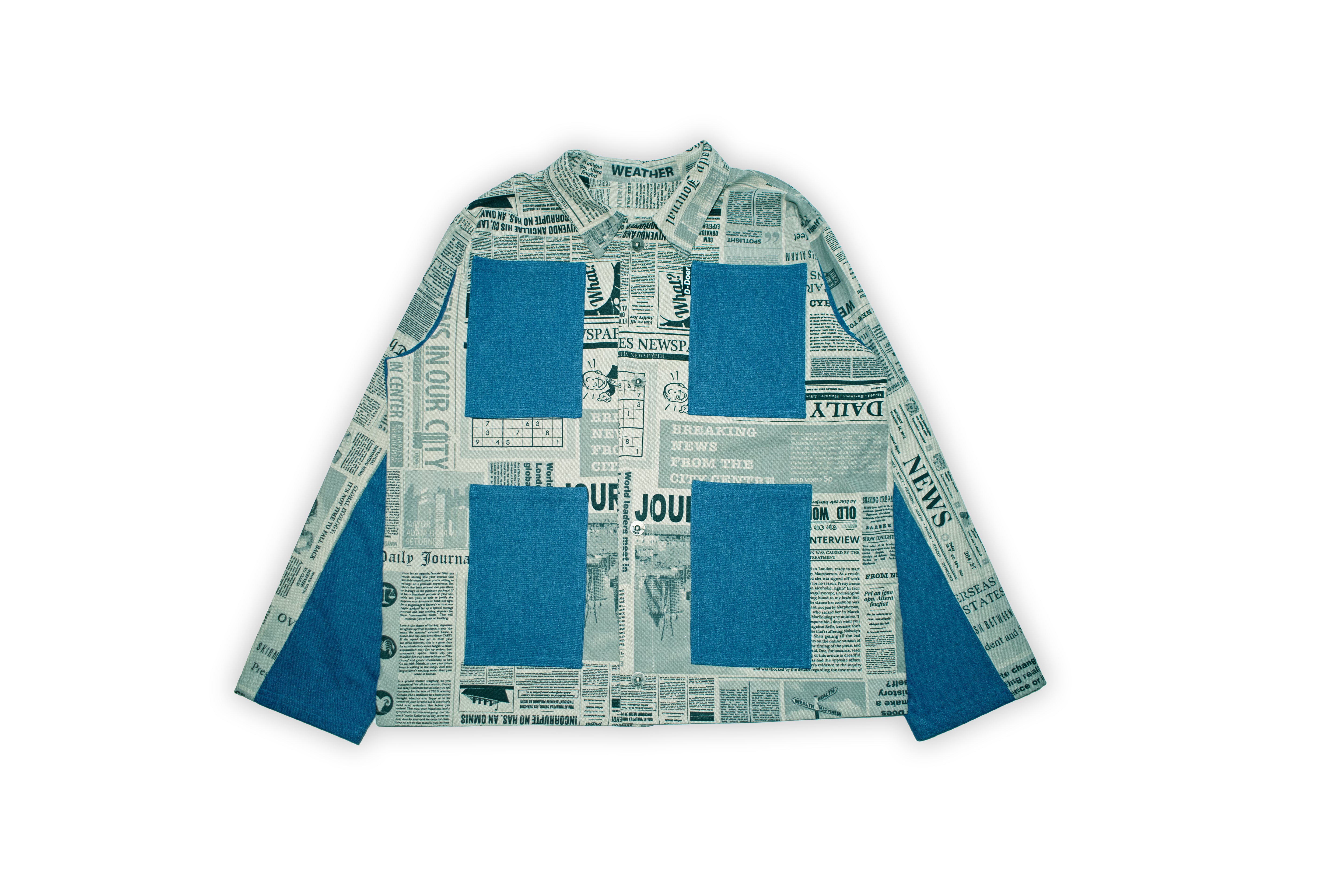 Newsfabric/denim jacket
