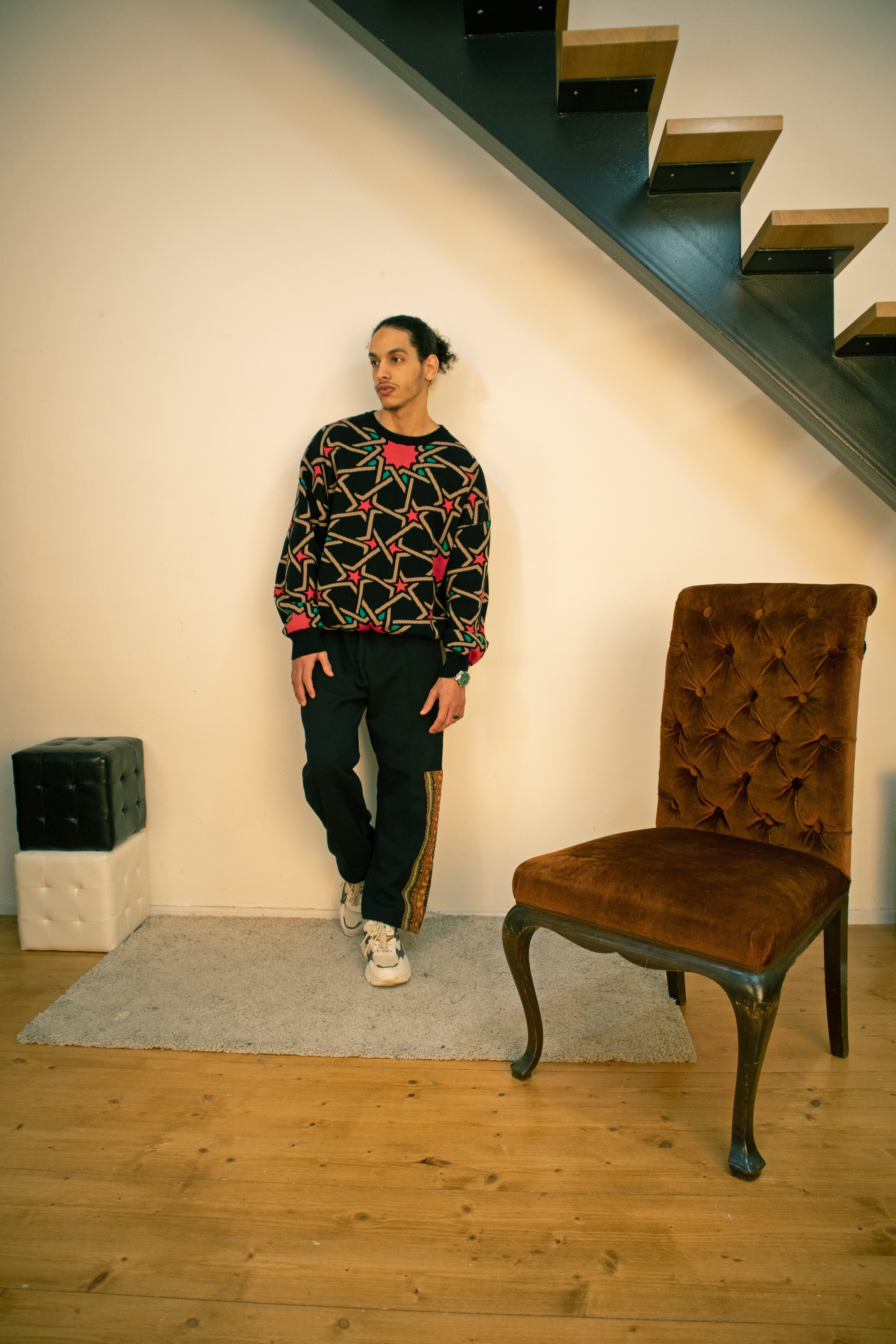 ARABIC PATTERN KNITSWEATER